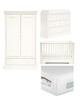 Oxford 4 Piece Cotbed set with Dresser Changer, Wardrobe and Premium Dual Core Mattress image number 1